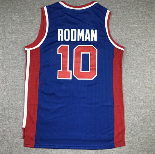 Dennis Rodman #10 Pistons (Azul)