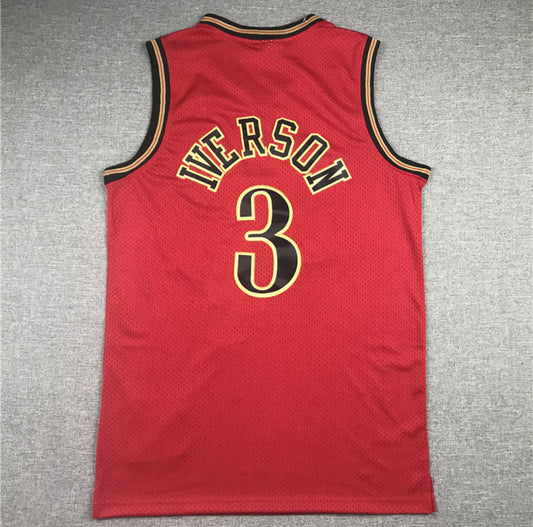 Jersey Allen Iverson #3 Philadelphia 76ers (Roja & Negra)