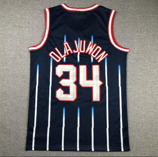 Jersey Clásico Houston Rockets #34 Hakeem Olajuwon – Hardwood Classics 96-97