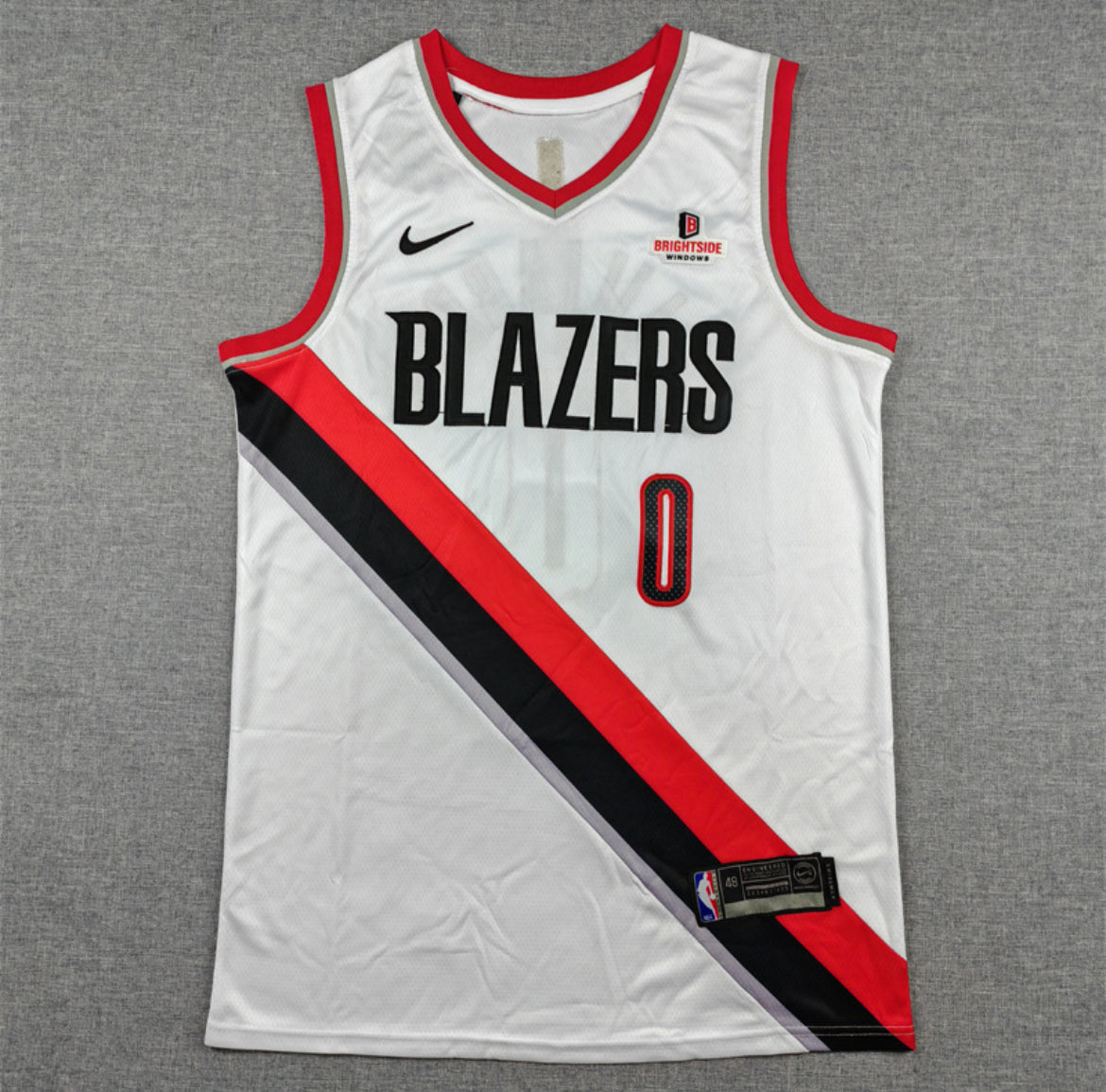 Jersey Damian Lillard #0 Portland Trail Blazers (Blanca & Negra)