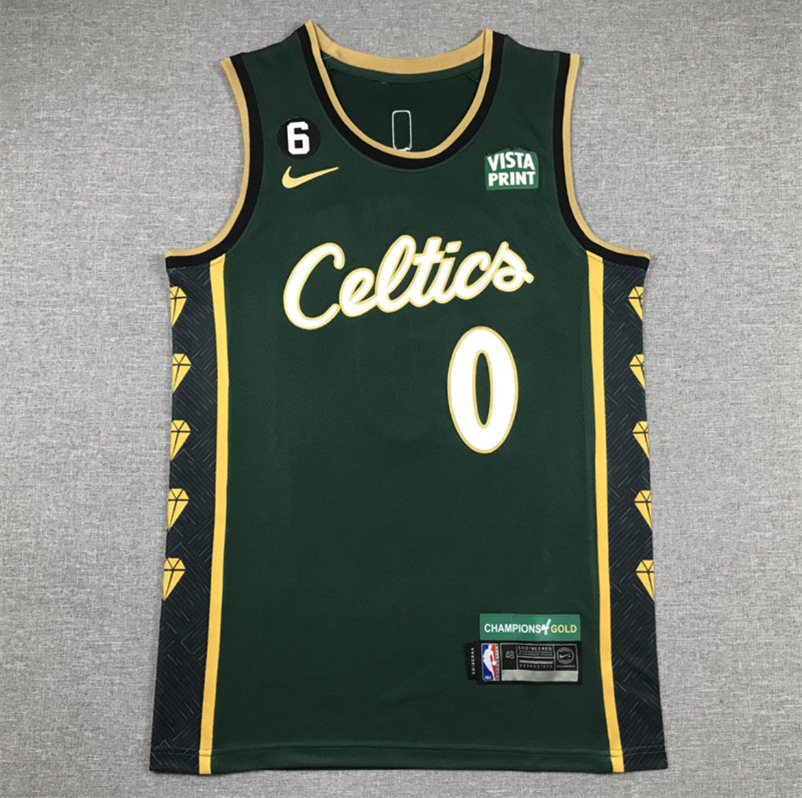 Jersey Jayson Tatum #0 Boston Celtics (Verde Clásica y Blanca “Boston”)