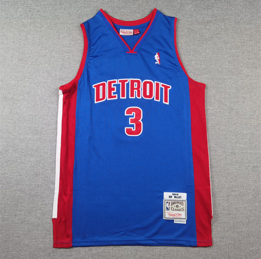 Ben Wallace Jersey Azul #3 Pistons Legend