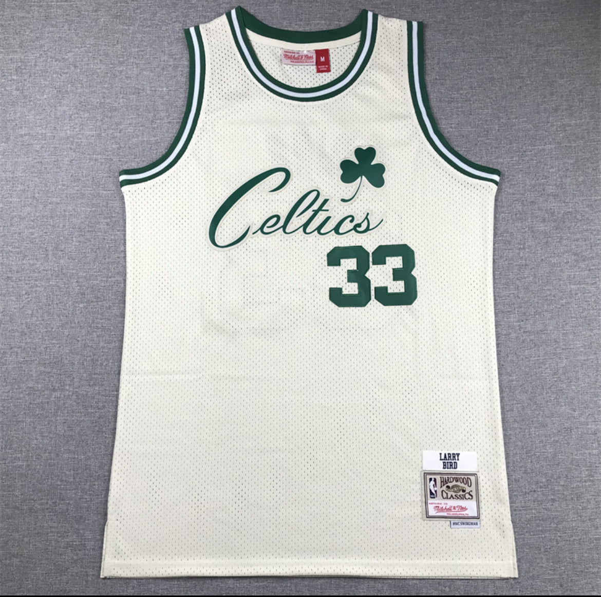 Jersey Larry Bird #33 White Hardwood Classic