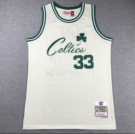 Jersey Larry Bird #33 White Hardwood Classic