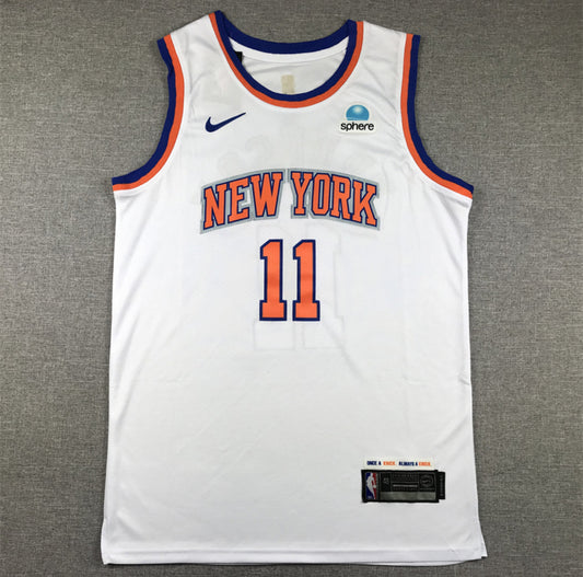 Jersey New York Knicks #11 Azul o Blanco Jalen Brunson