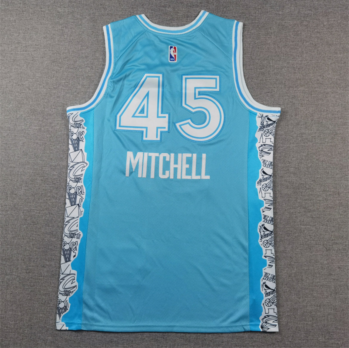 Jersey Donovan Mitchell #45 Cleveland Cavaliers (Azul)