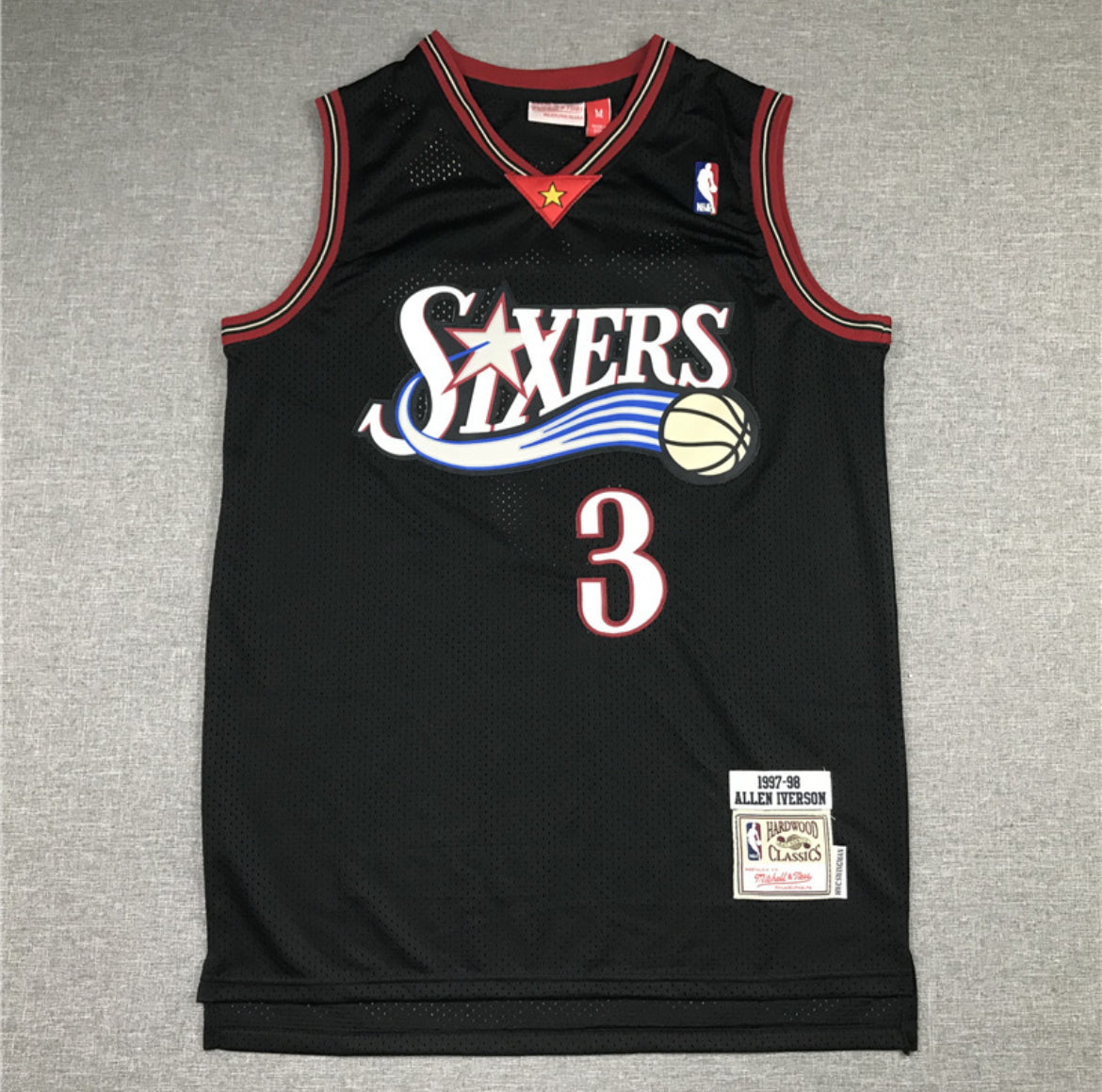 Jersey Allen Iverson #3 Philadelphia 76ers (Roja & Negra)