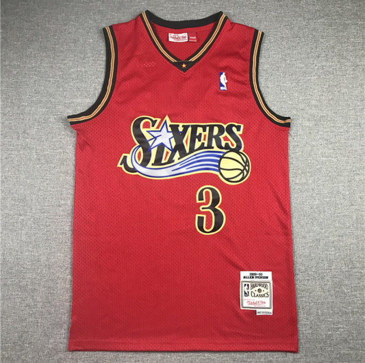 Jersey Allen Iverson #3 Philadelphia 76ers (Roja & Negra)