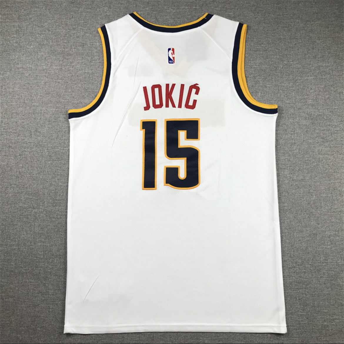 Jersey Nikola Jokić #15 Denver Nuggets (Azul Marino & Blanca)