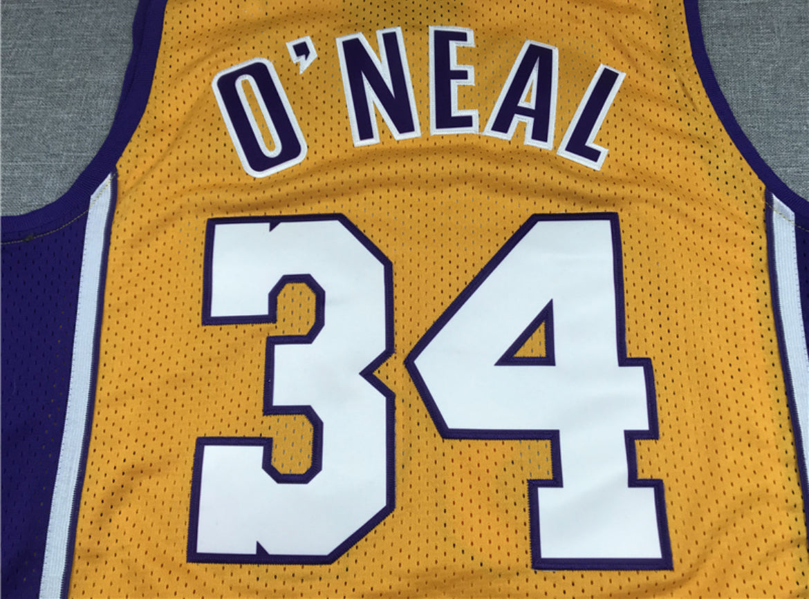 Shaquille O’Neal #34 Lakers (Amarilla y Violeta)