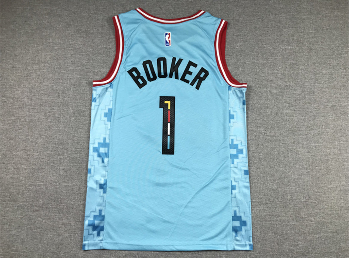 Jersey Devin Booker #1 – Phoenix Suns (City Edition Azul)