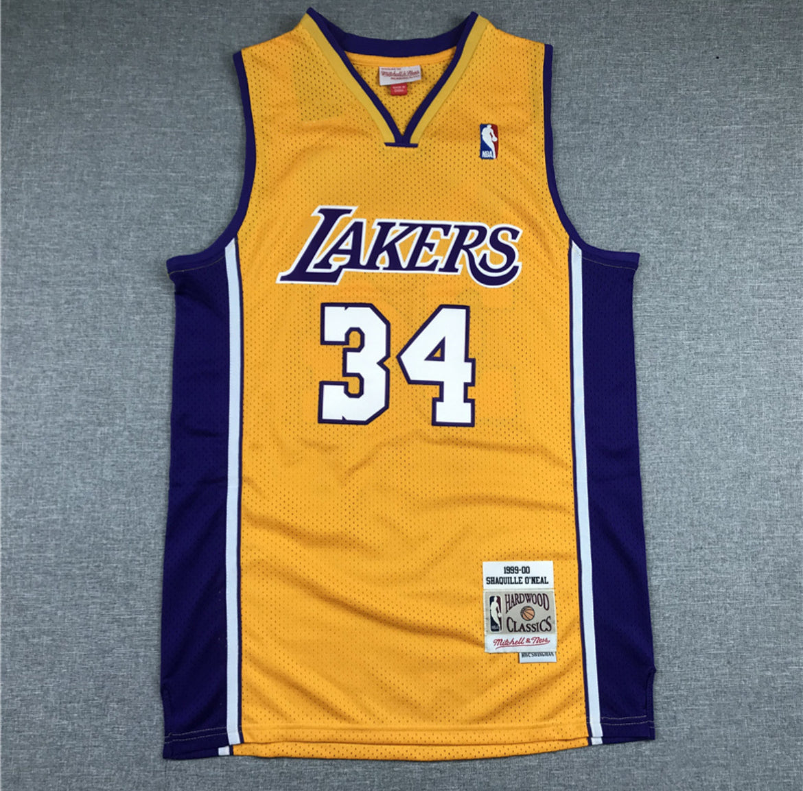 Shaquille O’Neal #34 Lakers (Amarilla y Violeta)