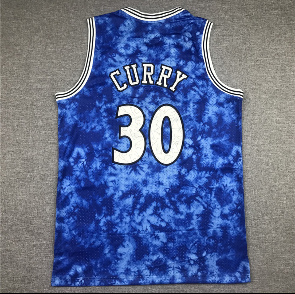 Jersey Stephen Curry #30 Warriors (Azul Tie-Dye)