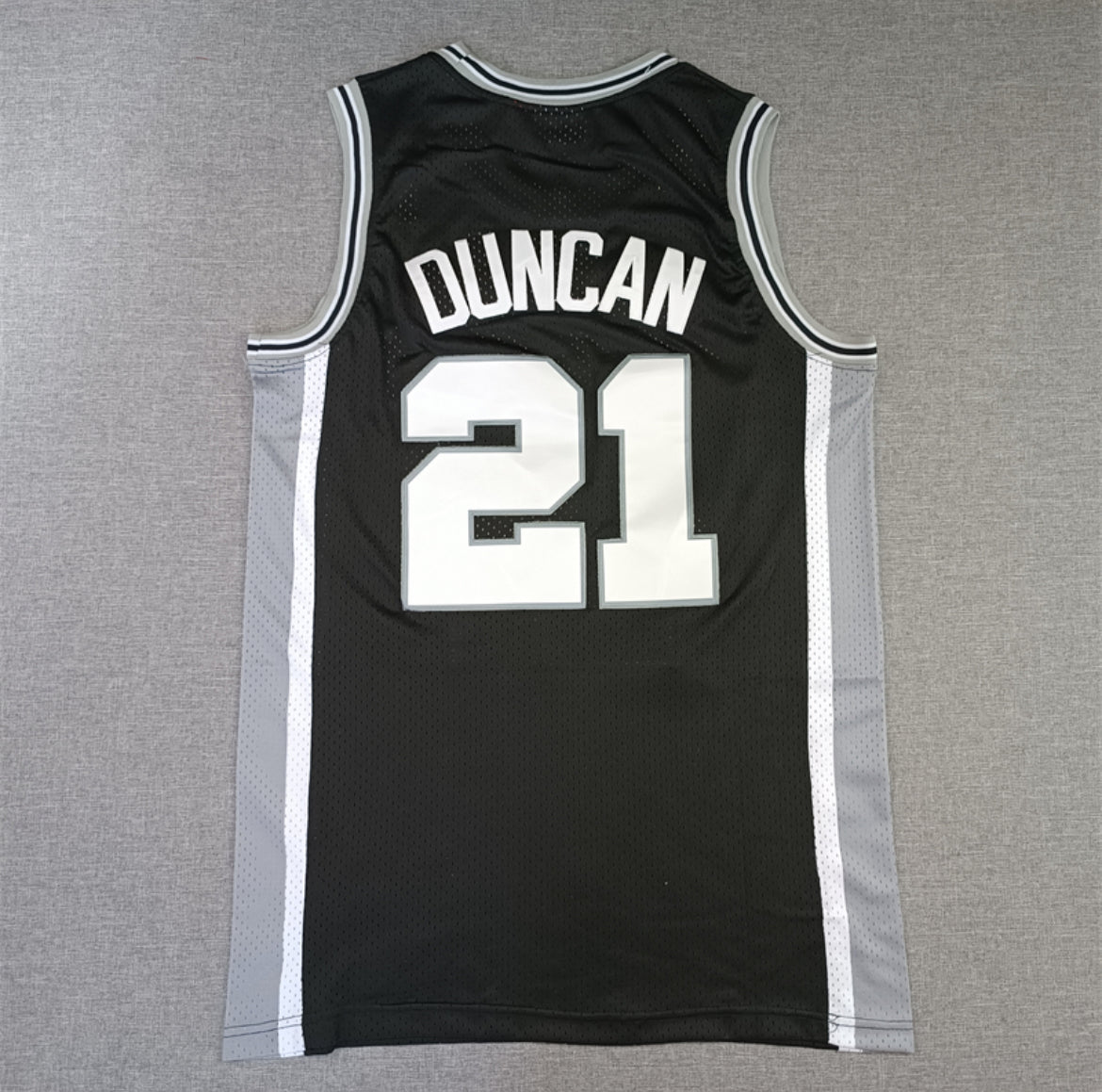 Jersey Tim Duncan #21 San Antonio Spurs (Negro Retro)