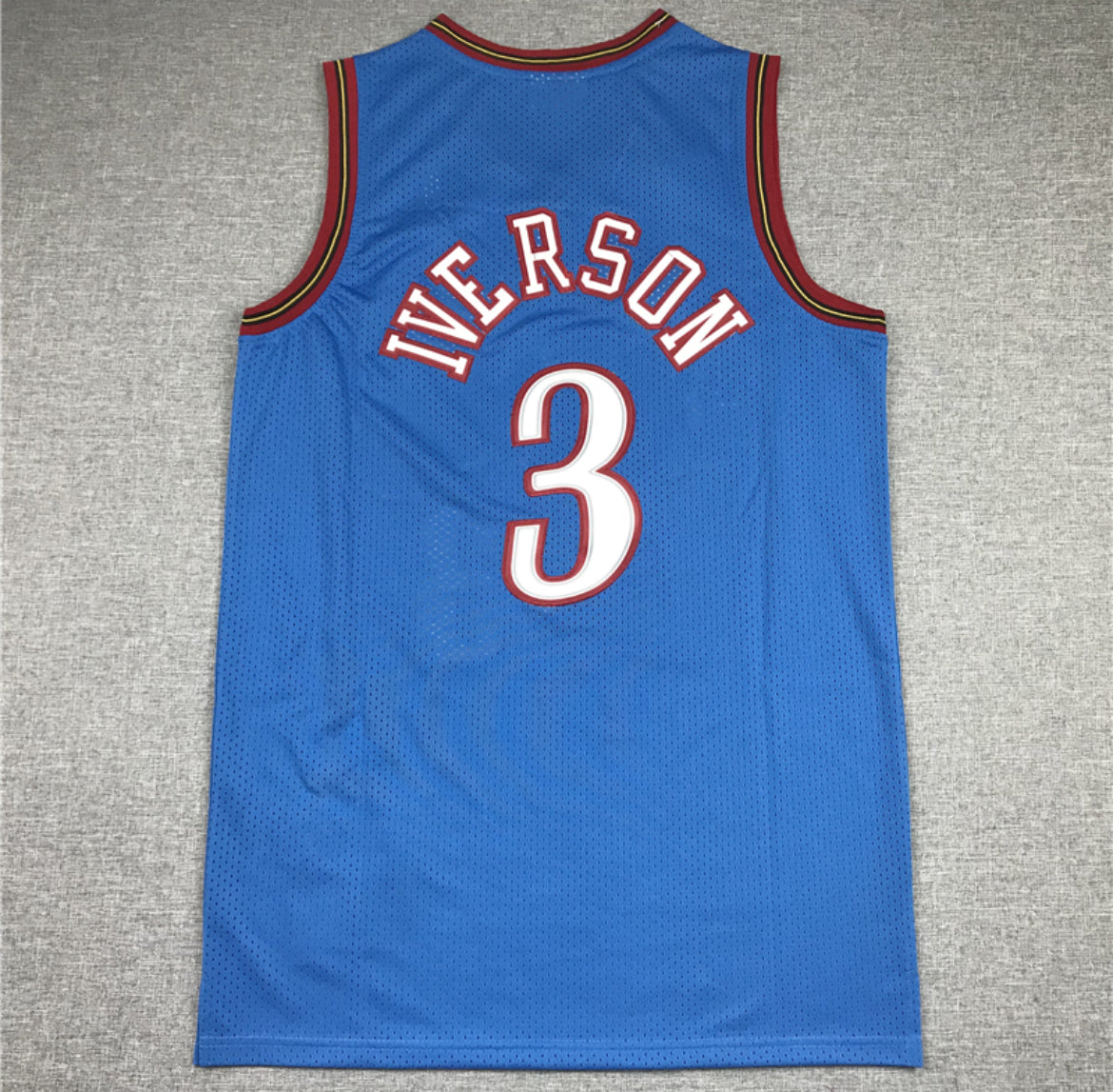 Jersey Azul de Allen Iverson #3 Edición Clásica de los Philadelphia Sixers