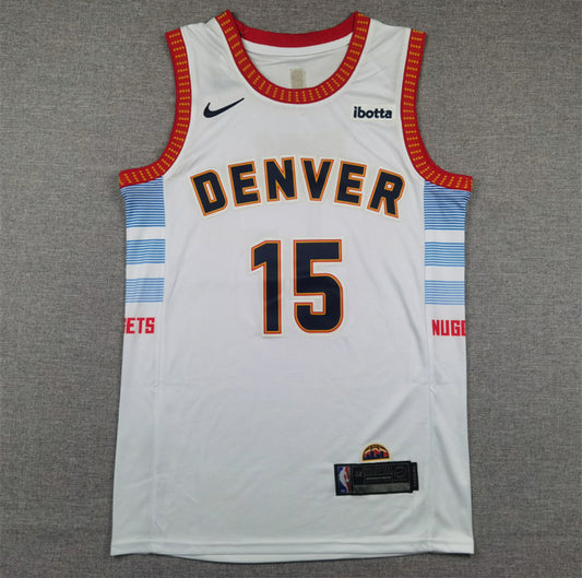 Jersey Blanca Nikola Jokić #15 – Denver Nuggets Edición Association