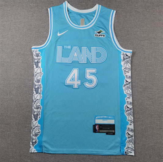Jersey Donovan Mitchell #45 Cleveland Cavaliers (Azul)