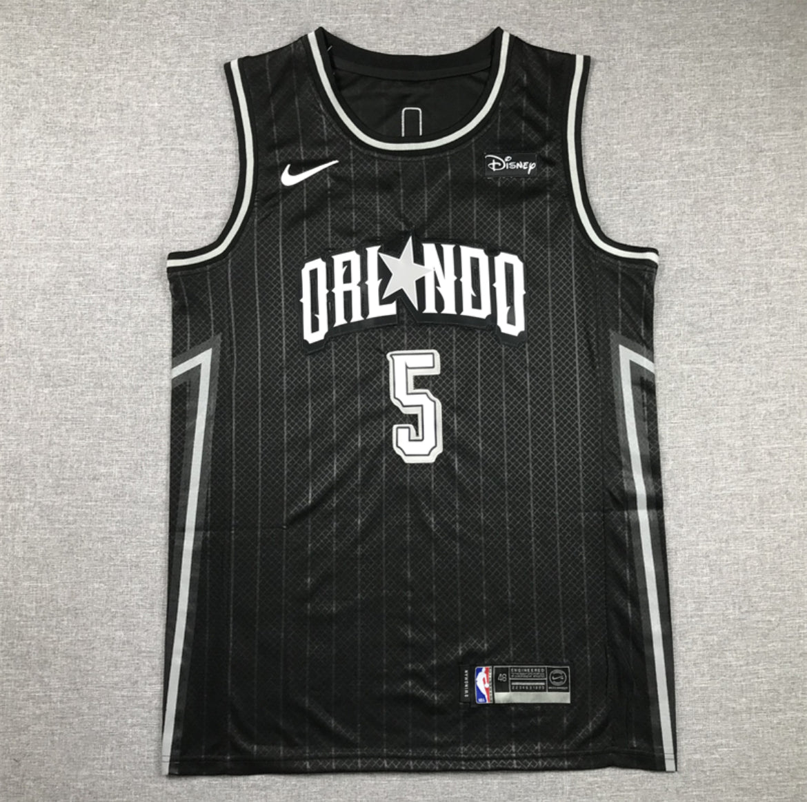 Jerseys Paolo Banchero #5 Orlando Magic City Edition (Negro y Blanco)