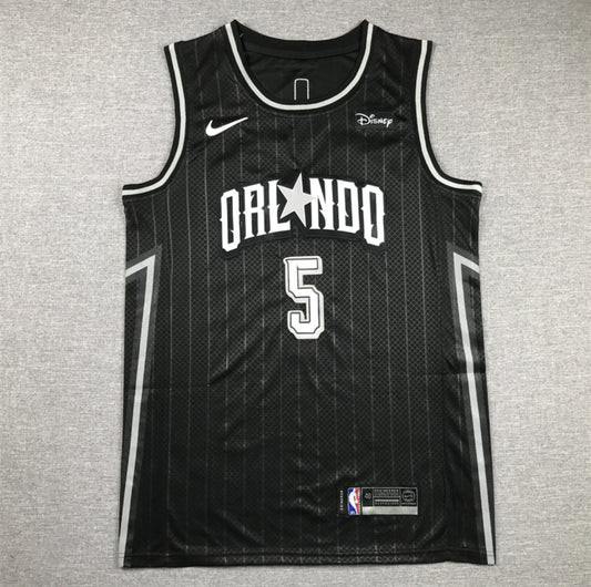 Jerseys Paolo Banchero #5 Orlando Magic City Edition (Negro y Blanco)