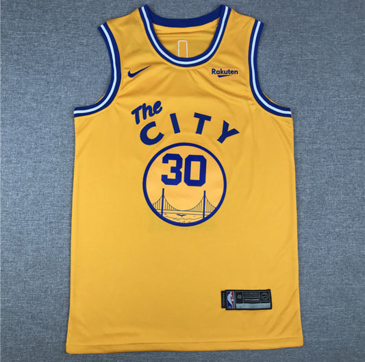 Stephen Curry #30 Jersey Amarilla – Edición Icon de los Golden State Warriors