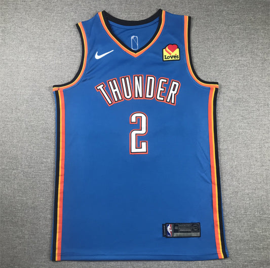 OKC Thunder Shai Gilgeous-Alexander #2 (Home & Away Edition)