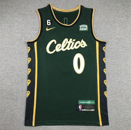 Jersey Jayson Tatum #0 Boston Celtics (Verde Clásica y Blanca “Boston”)