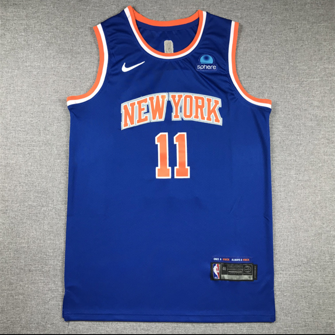 Jersey New York Knicks #11 Azul o Blanco Jalen Brunson